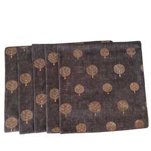 Black/Golden 5 Soft and Elegant Cushion Covers